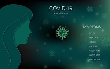 Covid-19 coronavirus outbreaking and pandemic medical health risk concept