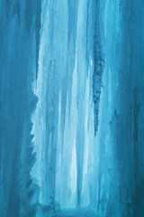 Landscape of an ice cave, Grand Island National Recreation Area, Lake Superior, Michigan's Upper Peninsula, USA 