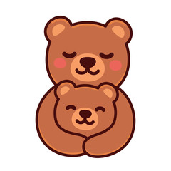 Bear mom and baby