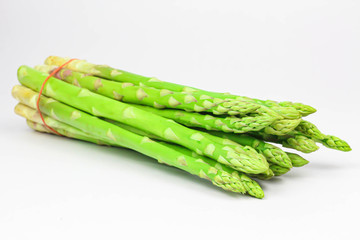 asparagus on wooden background
