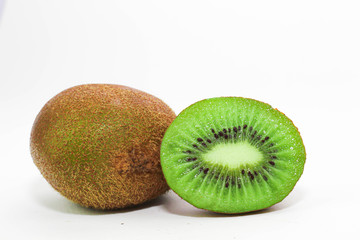 Fototapeta premium kiwi fruit on white background