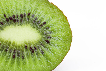 kiwi fruit on white