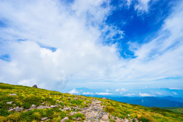 月山登山 頂上からの景色(日本 - 山形 - 月山)