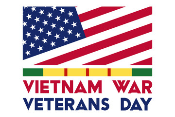 National Vietnam War Veterans Day. celebrated in March 29 th in USA. Background, poster, greeting card, banner design. 