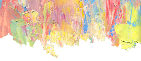 Oil paint textures  isolated on white as color abstract background, wallpaper, pattern, art print, etc. High quality details. Abstract textured background. High detail.