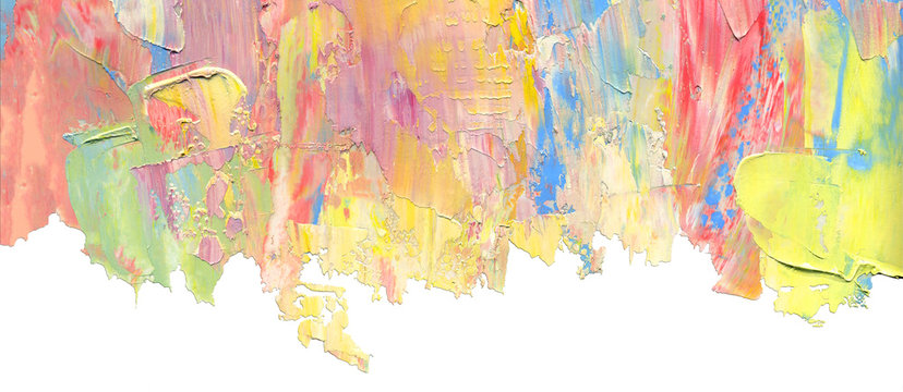 Oil paint textures  isolated on white as color abstract background, wallpaper, pattern, art print, etc. High quality details. Abstract textured background. High detail.