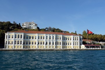 Fototapeta na wymiar Galatasaray University in the Istanbul region of Besiktas, on the European side of the Bosphorus