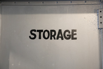 storage room in the back where the reserves are kept