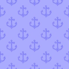 Seamless nautical pattern with retro anchors. Design element for websites, wallpapers, birthday card, scrapbooking, fabric print, pattern textile print,  baby shower invitation. 