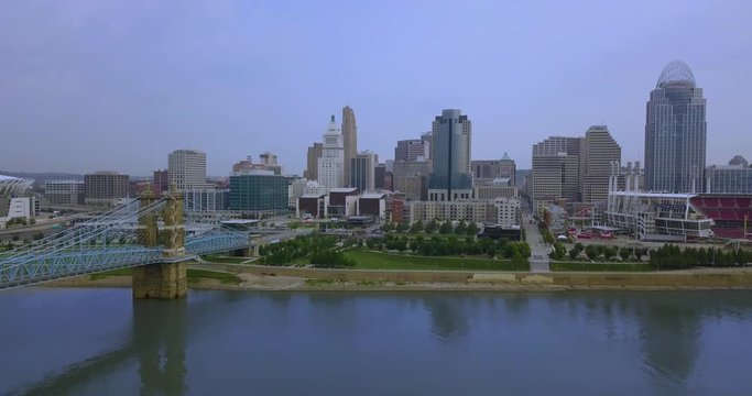 Cincinatti, Ohio aerial 4K