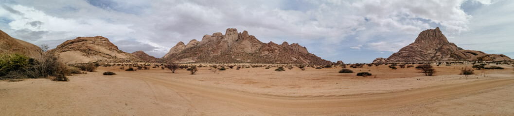 panorama of desert in africa