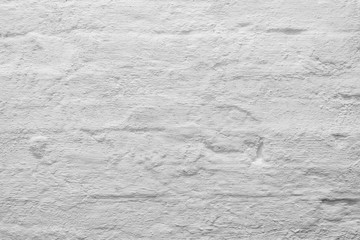 Background of White Mortar Wall Raw Texture 