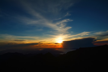 Malaysia Sabar 2006 : Low's Peak Kinabalu National Park At Sunrise