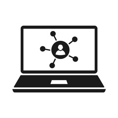 Laptop Icon vector illustration flat design