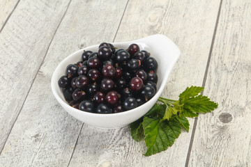Fresh ripe sweet black currant