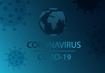 Fototapeta na wymiar Coronavirus, Covid-19 concept background.