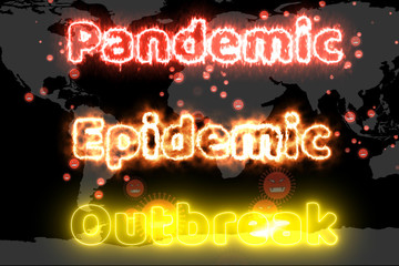 Covid 19 virus has spread all over the world and level of virus spread  world map