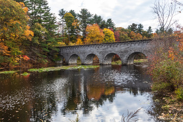 Fototapeta na wymiar Aquaduct wide, Northborough, Massachusetts