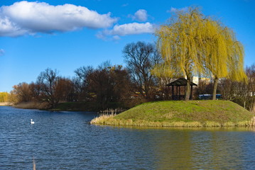 Szczecin, Sunny Lake in spring. © konik60