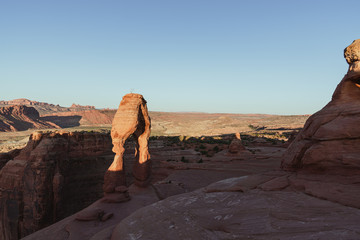 Fototapeta na wymiar Desert landscape in the morning