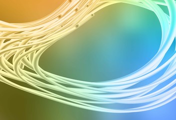 Light Blue, Yellow vector colorful blur backdrop.