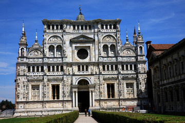 Fototapeta na wymiar Pavia (PV), Italy - June 09, 2018: Certosa di Pavia, Pavia, Lombardy, Italy
