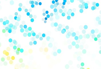 Light Blue, Yellow vector layout with circle shapes.