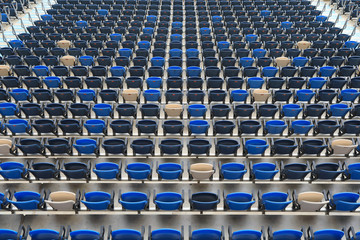 Naklejka premium Empty chair in Empty stadium.