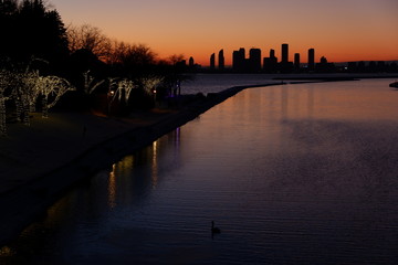 Fototapeta premium Sunset on Mississauga 