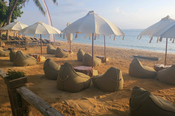 Morning at the resort of Nusa Dua in Bali Indonesia - 332206764