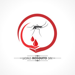 World Mosquito Day Design With Elegant Background