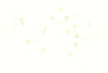 Obraz premium Light Green, Yellow vector texture with triangular style with circles.