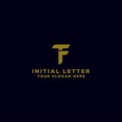 Obraz premium TF letter Initial icon / Monogram.- Vector inspiring logo design - Vector