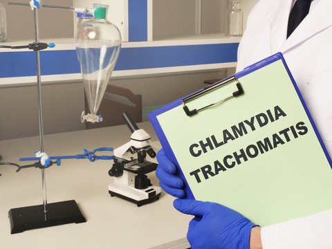 Conceptual photo showing printed text Chlamydia trachomatis