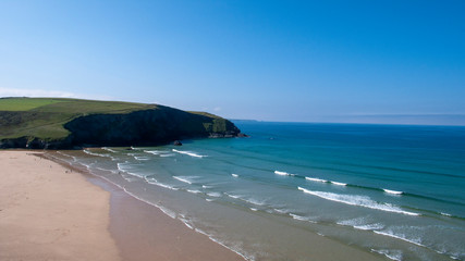 beach in cornwall england UK
