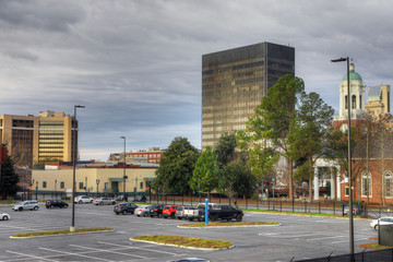 Fototapeta premium Skyline scene of Augusta, Georgia