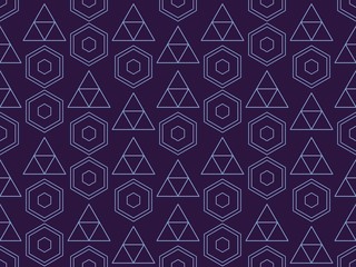 Bright colors of seamless pattern with  rhombus and  mosaic.