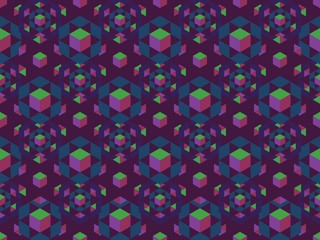 Spring. Colors.  cube.  mosaic. Pattern without seams