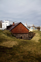 Obraz premium old house in the town of Vyborg, Leningrad region