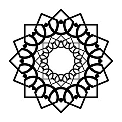 Fototapeta premium Design monochrome decorative element