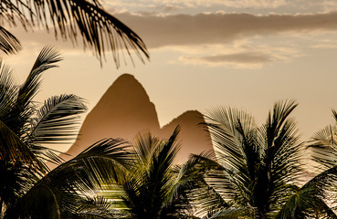 Two Brothers hill seen from Ipanema beach