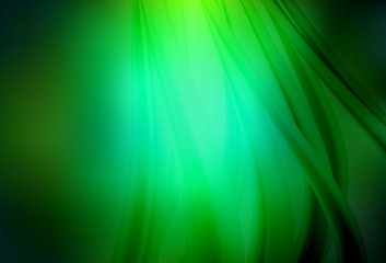 Dark Green vector colorful blur background.