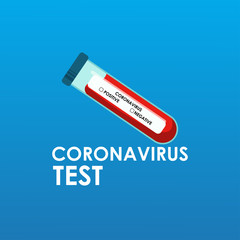 Corona Virus Vector Illustration. Corona Virus Lab Test
