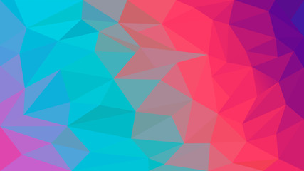 Obraz premium Beautiful colorful low poly structure illustration. Abstract geometric backdrop