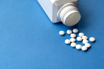 Pills against the virus Coronavirus or COVID-19 concept. Medical concept of Virus Pandemic Protection, Coronavirus COVID-19