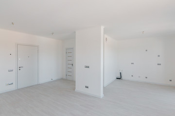 bright new unfurnished apartment with clean interior