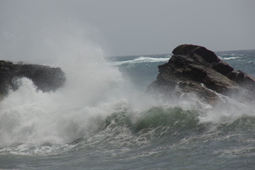 WAVES AND ROCKS