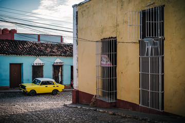 voiture américaine à Trinidad à Cuba