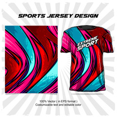 abstract pattern for extreme sport jersey team