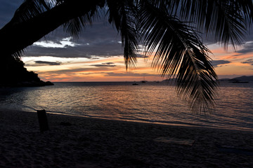 Sunset Scenery at Sunset Beach, Koh Lipe, Thailand, Asia